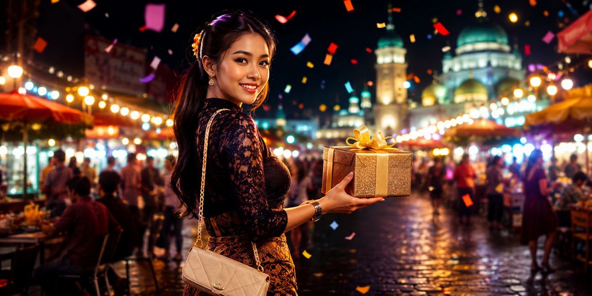 Pengguna menelusuri informasi bonus taruhan malam hari di pasar malam Indonesia menggunakan ponsel