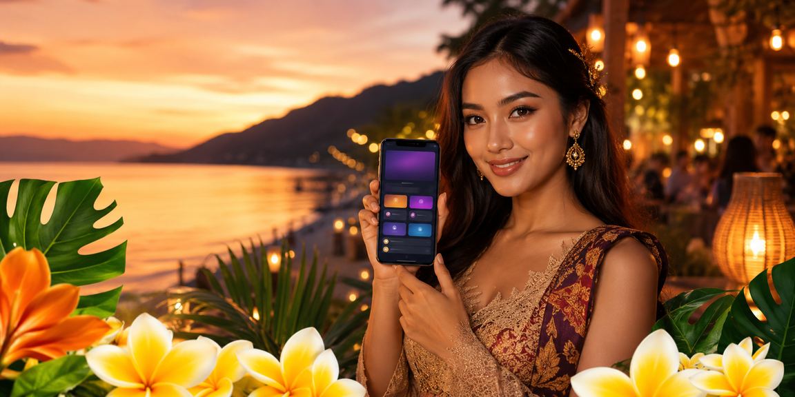 Pengguna mengakses platform casino captogel di ponsel saat malam hari di pasar